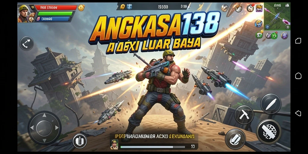 Tampilan gameplay mendebarkan dari ANGKASA138 saat karakter beraksi.