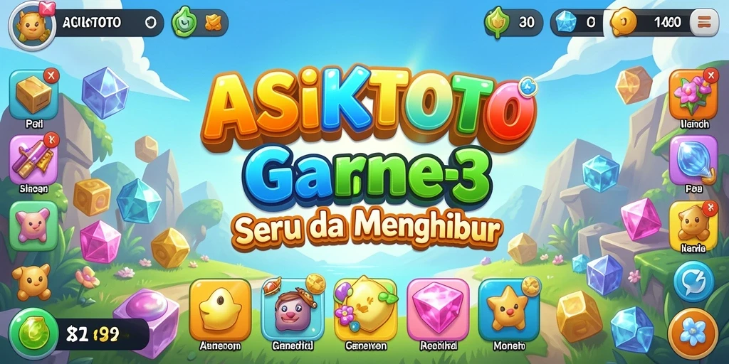 Tampilan gameplay ASIKTOTO yang penuh warna dan menarik.
