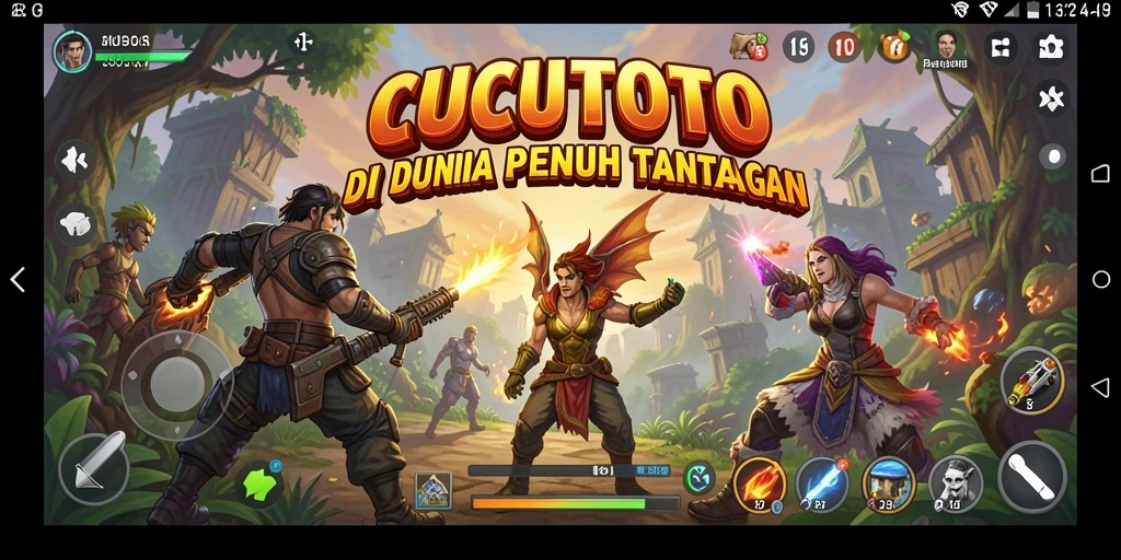 Screenshot CUCUTOTO menunjukkan aksi petualangan seru dan grafis menakjubkan.