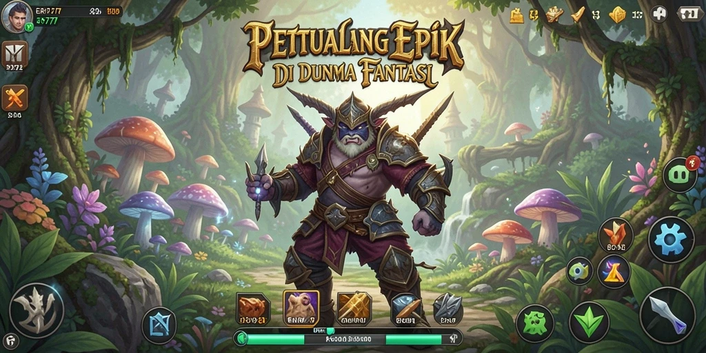 Screenshot gameplay yang menampilkan petualangan seru di ER777.
