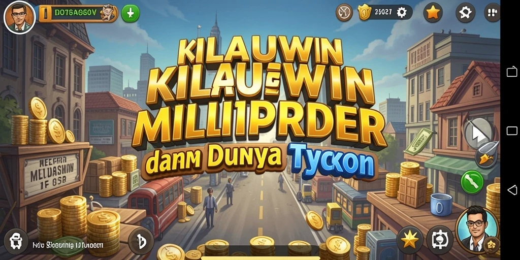 Screenshot KILAUWIN menampilkan strategi dan pengelolaan bisnis yang seru.