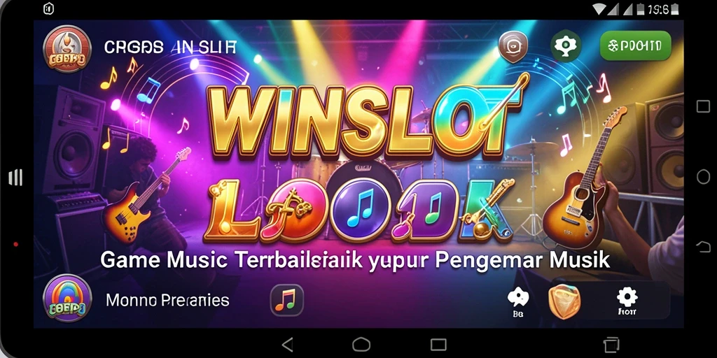 Gameplay WINSLOT menampilkan kombinasi slot dan musik yang menarik.